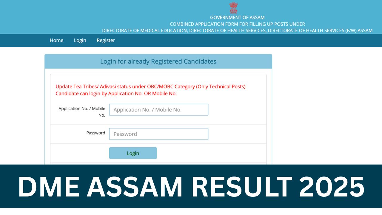 DME Assam Result 2025, Grade 3 Technical Scorecard