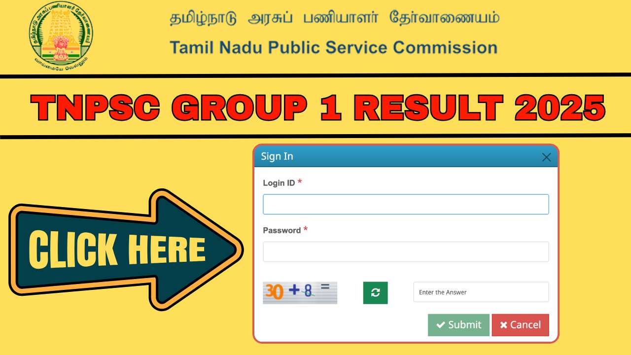 TNPSC Group 1 Result 2025