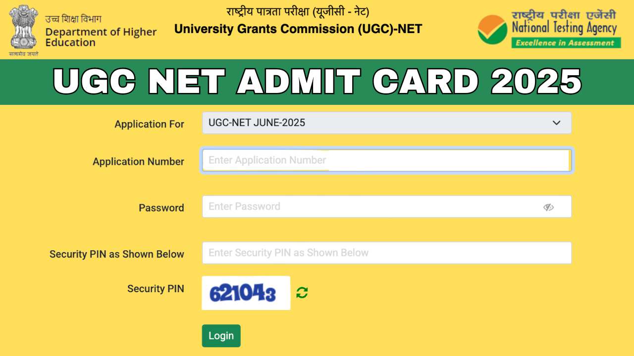 UGC NET Admit Card 2025