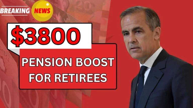 $3800 Pension Boost For Retirees In Canada